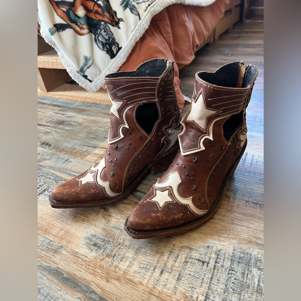 LIBERTY BLACK STAR REBEL ANKLE BOOTS